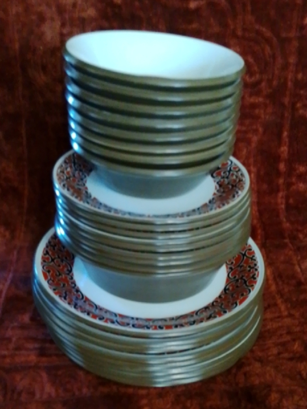 Mikasa Mexicana Ben Seibel Plates,Bowls Cerro Girdo Made In Japan set of 25